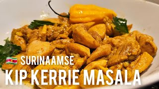 Surinaamse Kipdij Kerrie Masala receptSurinamese chicken curry recipe [upl. by Katushka815]