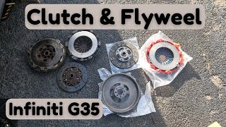 20032007 Infiniti G35 Clutch amp Flywheel Replacement [upl. by Thelma]