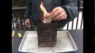 Firebox Stove Barbecue Venison Burger [upl. by Ruel]