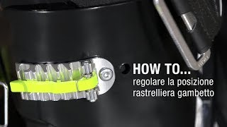 HOW TO … Regolare la posizione rastrelliera gambetto MAESTRALE RS [upl. by Nidorf]