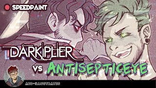 Darkiplier vs Antisepticeye  SPEEDPAINT [upl. by Jacy449]