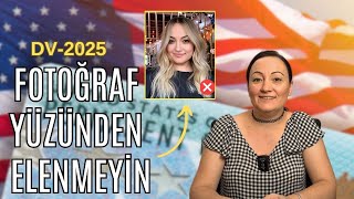 GREEN CARDA BAŞVURURKEN FOTOĞRAF YÜZÜNDEN ELENMEYİNDV2025 greencard amerikadayasam 73 [upl. by Esinej]