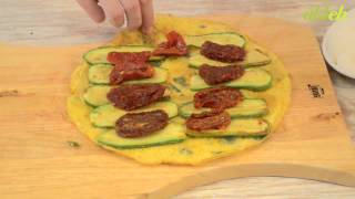 لفائف العجة مع الكوسا  omelet with zucchini rolls [upl. by Goda]