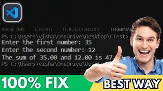 VSCode Output Not Taking Input  Run VSCode Program Properly 2024 [upl. by Alliuqa]