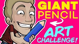 Making ART with a GIANT PENCIL [upl. by Paresh]