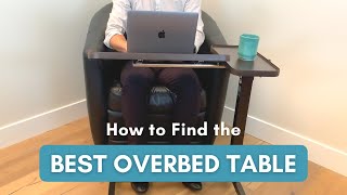 How to Find the Best Overbed Table to Help you Eat or Work in Bed [upl. by Erdnuaed]