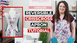 Learn to Sew Mary Mulari Crisscross Apron  Crisscross Apron Tutorial  No Tie Apron Tutorial [upl. by Uticas]