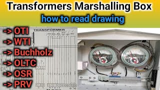 Transformers Marshalling Drawing  Buchholz wti oti oltc osr prv [upl. by Remas]