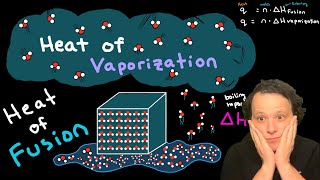 Phase Changes and How to Solve Heat of Fusion and Heat of Vaporization [upl. by Kiernan]