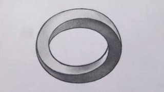 How To Draw a Three Dimensional Oval  Optical Illusion [upl. by Gosnell759]