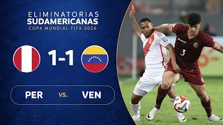 PERÚ vs VENEZUELA 11  RESUMEN  ELIMINATORIAS SUDAMERICANAS  FECHA 6 [upl. by Oates700]