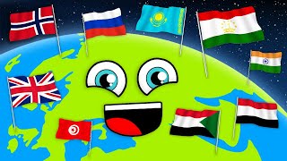 ¡Exploremos Algunas Partes Del Mundo  Países Del Mundo Para Niños  KLT Español [upl. by Lichtenfeld]