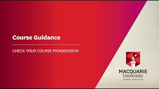 Course Guidance – How to check your course progression [upl. by Ydnyc]