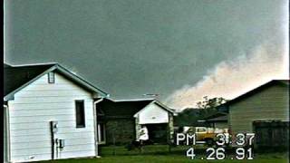 Andover Kansas Tornado 1991 NEW VIDEO [upl. by Einavoj]