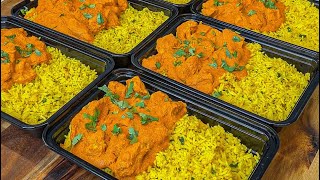 Slow Cooker High Protein Meal Prep Butter Chicken 💪🏼🥘 highprotein mealprep lowcalorie fitness [upl. by Waterman]