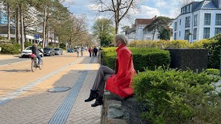 Walking by Sunny Beach Timmendorfer Strand Germany April 2023 [upl. by Mahtal]