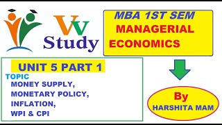 UNIT 5 PART 1 MANAGERIAL ECONOMICS MBA 1ST SEM BU EXAM [upl. by Eitirahc812]