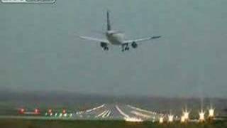 Airbus A320 Lufthansa nearly crashed during crosswind approach [upl. by Annaj]