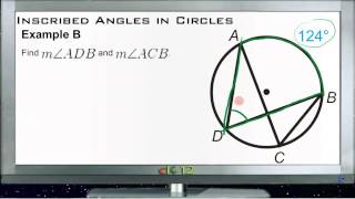 Inscribed Angles in Circles Examples Basic Geometry Concepts [upl. by Moran]