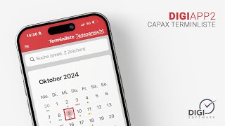 DIGIAPP2  Capax Terminliste  Termine aus dem Ressourcenplaner CAPAX einsehen [upl. by Wileen]