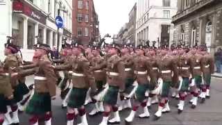 2 Scots  The Royal Highland Fusiliers parade Glasgow 2013 [upl. by Heidie376]