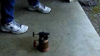 How To Use An Antique Blow Torch [upl. by Ayom]