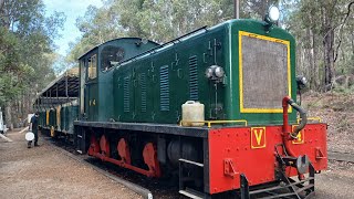 Hotham Valley Railway  V4 Pulling The Forest Train [upl. by Anigger452]