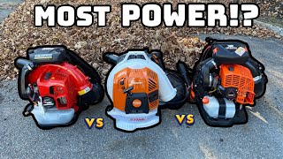 Stihl BR800 vs Redmax EBZ8560 vs Echo PB9010 Which is THE BEST [upl. by Ellekram]