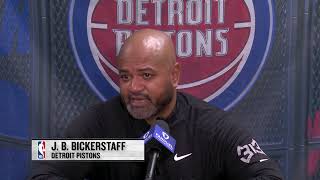 Pistons Lose in Final Seconds to Hornets JB Bickerstaff Postgame Reaction [upl. by Yoshi239]