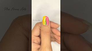 Easy nail ❤️art design naildesigns nails nailart youtubeshorts [upl. by Ahsikan]