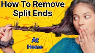 How To Remove Your Split Ends  Apne दो मुंहे बालों Ki Samasya Ko Jad Se Khatm Karen [upl. by Eecak965]