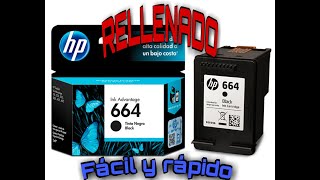 Como rellenar cartuchos HP 664 ·FÁCIL Y RÁPIDO· [upl. by Suki]