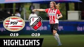 HIGHLIGHTS  FC Utrecht O19 op bezoek in Eindhoven ⚔️ [upl. by Ardnoet]