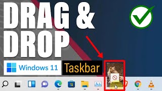 How to Enable Drag amp Drop to the Taskbar in Windows 11 [upl. by Vezza]