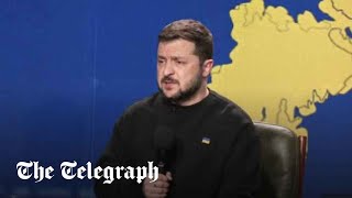 In full Ukrainian President Zelensky speaks to media  English translation [upl. by Stew]