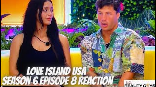 quotIm Sorryquot Love Island USA Season 6 Episode 8 Reaction LoveIslandUSA LoveIsland [upl. by Ire]