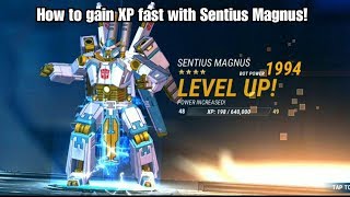 Sentius Magnus Gameplay How to level fast and on a budget Transformers Earth Wars [upl. by Ennaoj445]