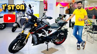 TVS Apache RTR 310 Black 🔥 First impressions 🫡 10  New Features ❓Price  All Models  rtr 310 [upl. by Atnauq]