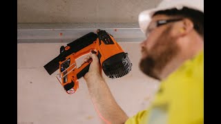 SMALL AND TOUGH  RAMSET TRAKFAST CPLUS GAS POWERED NAILER [upl. by Odlanyer]