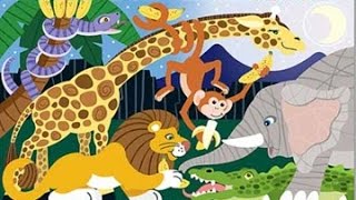 wild animals 2 activity and song for children full Educational video for babies and toddlers [upl. by Lipsey]