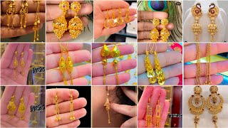 200Latest bridal gold earrings designs  Very Beautiful Gold Earrings Designs  New earrings design [upl. by Ahcmis]