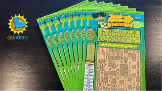 8 CROSSWORD SCRATCH OFFS IN A ROW💰😁🤞 [upl. by Abeu]