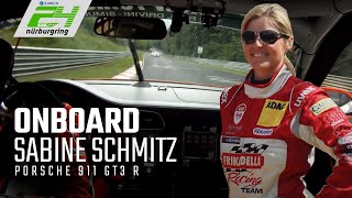 Sabine Schmitz  Onboard  Porsche 911 GT3 R  Frikadelli Racing Team  VLN 2014 [upl. by Enrica]