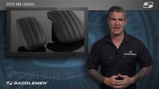 Easy Removable Pillion Pads  Product Overview  Saddlemen [upl. by Bagger403]