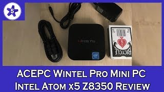 ACEPC Wintel Pro Mini PC Intel Atom x5Z8350 Review [upl. by Kcirdneh]