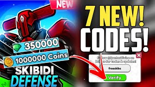 NEW⚡CODES ALL WORKING CODES SKIBIDI TOWER DEFENSE IN 2024  ROBLOX SKIBIDI TOWER DEFENSE CODES [upl. by Iosep]