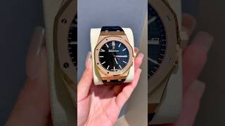 Audemars Piguet Royal Oak 15500ST Automatic Movement Sapphire Glass Rubber Strap watch apwatch [upl. by Dlarrej840]