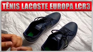 😃😄Unboxing Raiz Tênis Lacoste Europa Lcr3  Esse PREÇO está SENSACIONAL😲 [upl. by Juliann98]