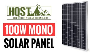 HQST 100W Mono Solar Panel HSP100DL Review amp Testing [upl. by Carrington]