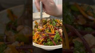 The OG Salad bowl from FISHBOWL thanks ​⁠UberEats asmr mukbang salad sashimi sushirice [upl. by Nwahsad831]